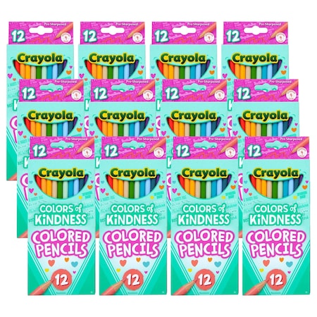 Crayola Colors of Kindness Colored Pencils, 12 Colors, 12PK 68-2114